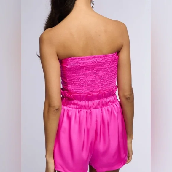 New AKIRA pink satin shorts and wrap top mixed sizing - Picture 4 of 4
